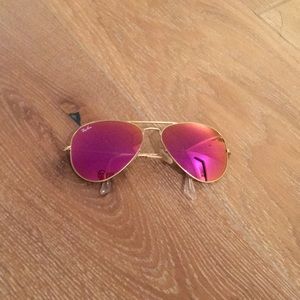 Ray ban Pink Aviator Sunglasses